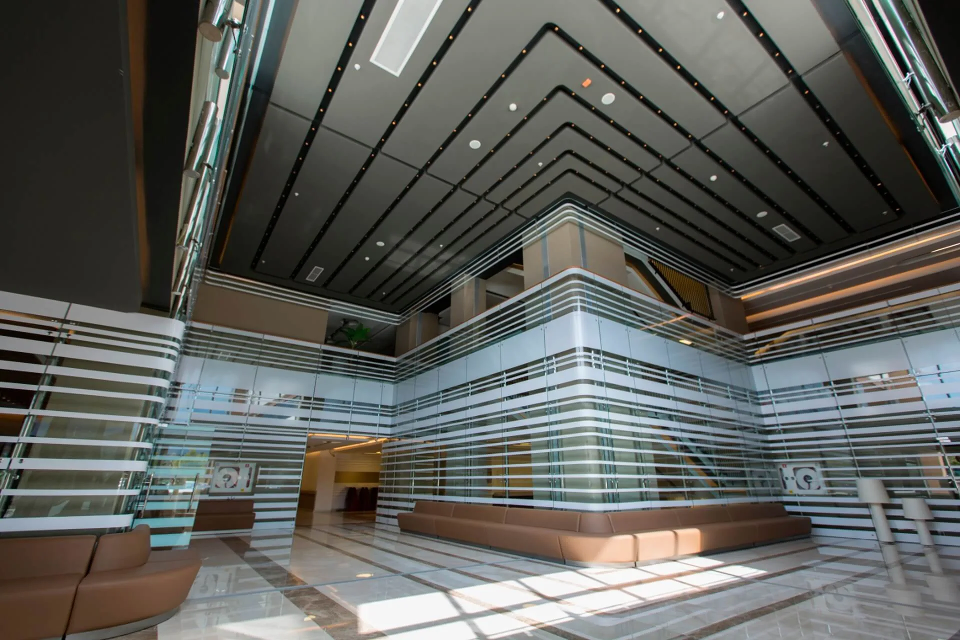 Hospital main lobby atrium